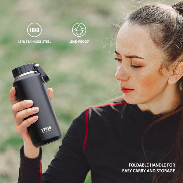 Gourde de sport extérieure avec poignée