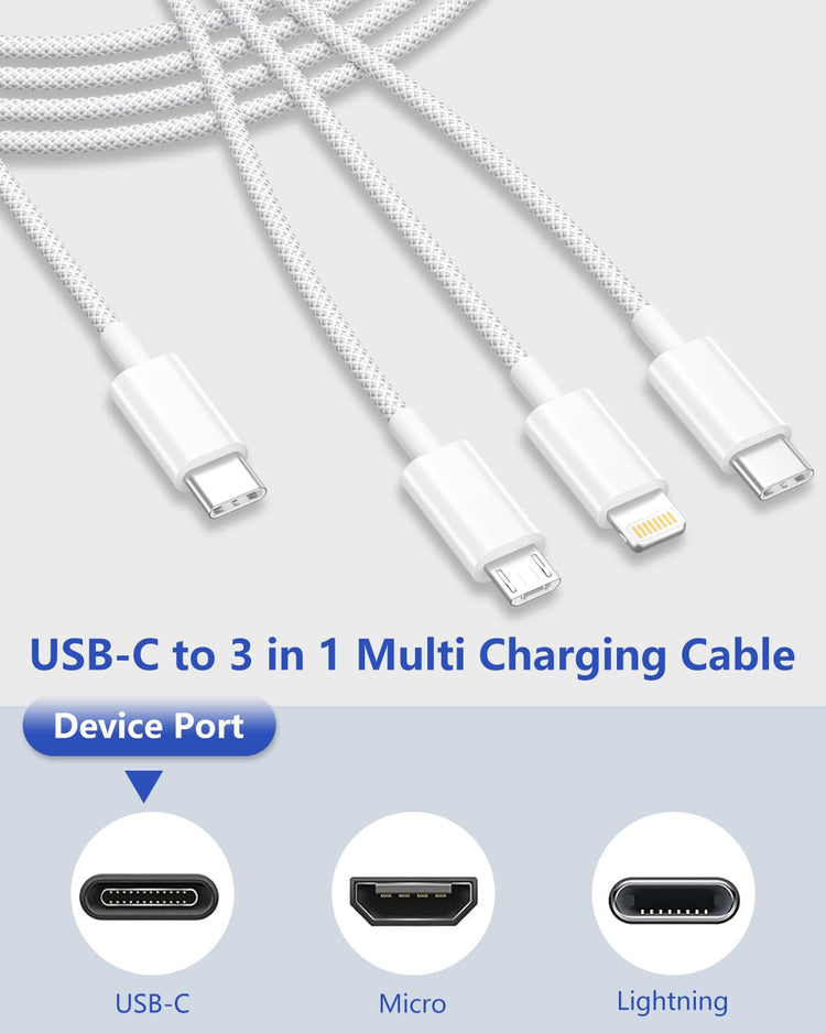 Câble multi-connecteurs 3-en-1