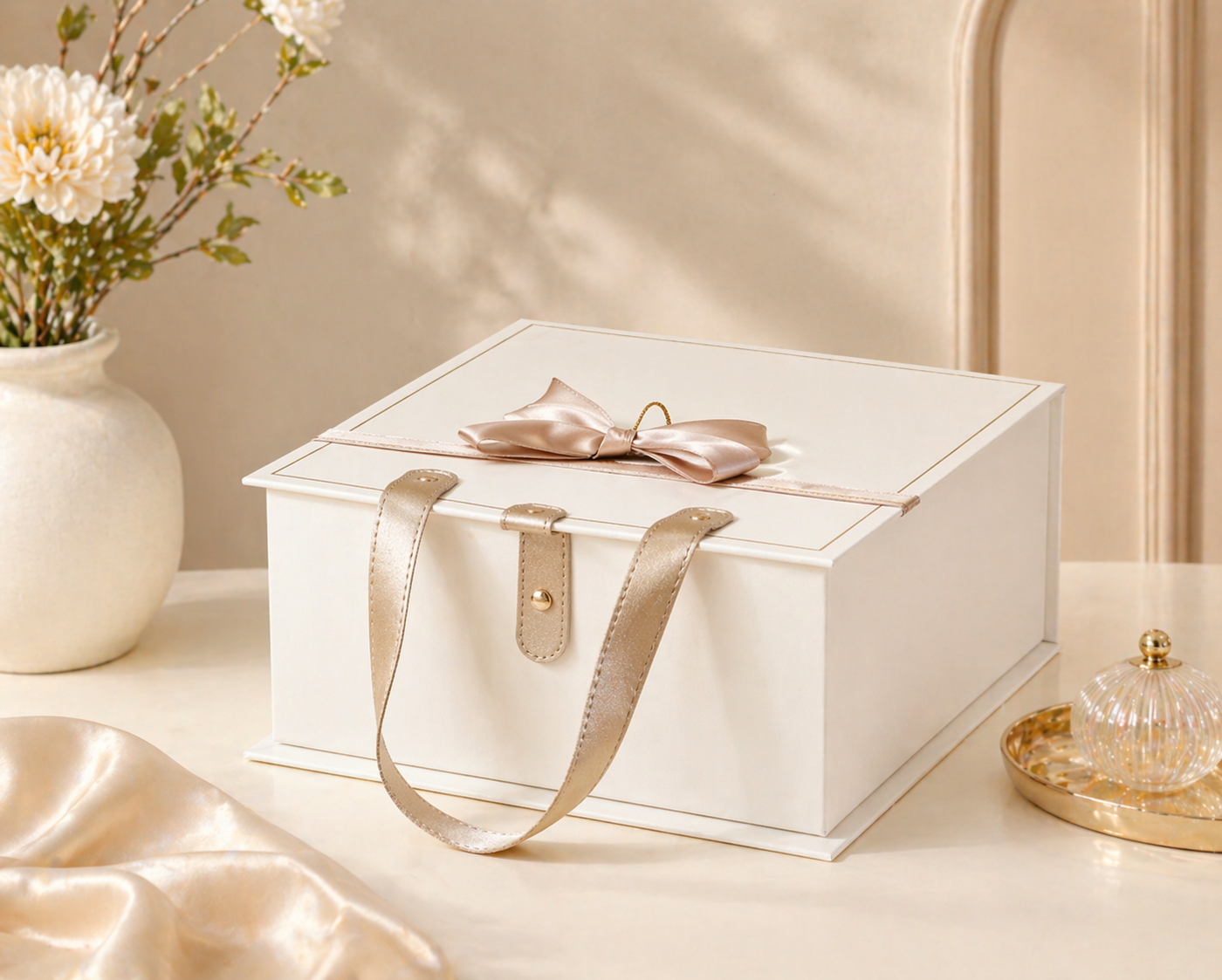 Boîte Cadeau Luxe avec Ruban et Fermeture Magnétique