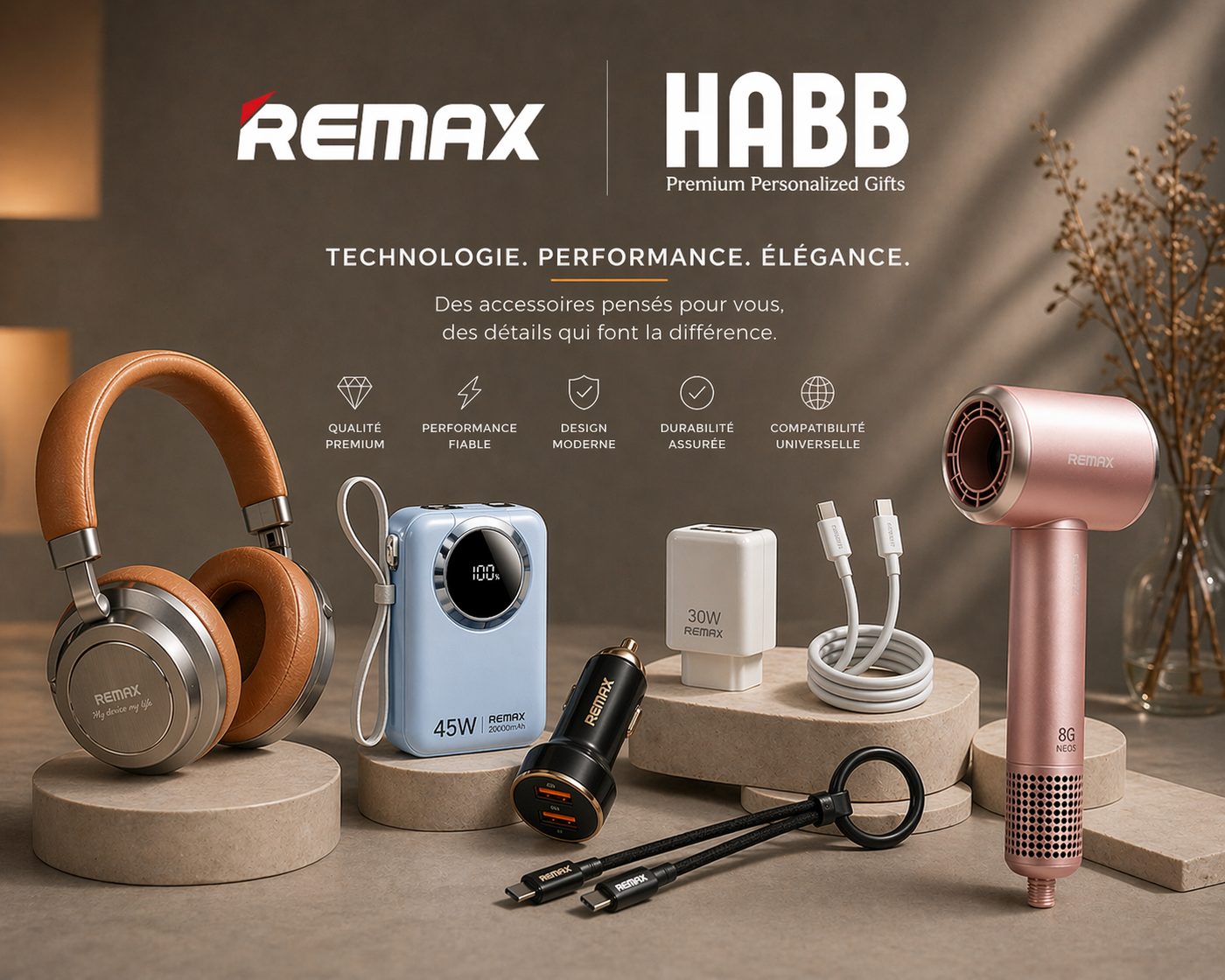 Univers Remax accessoires téléphone HABB