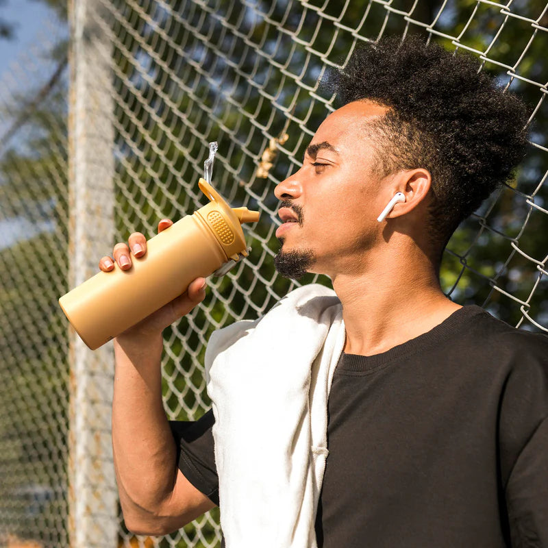 💦 Tyeso 318 Gourde avec paille – Gourde sportive en acier inoxydable avec paille