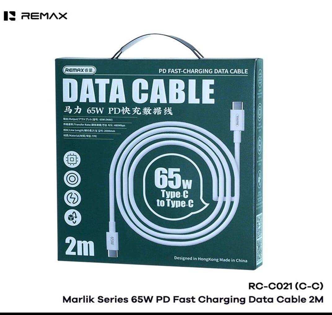 Câble USB-C vers USB-C Remax 65W – 2 m