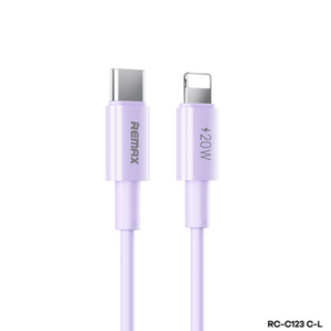Câble USB-C vers Lightning 20W / 30W – 2 m – Couleur Violet