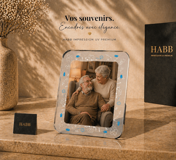 Cadre photo en verre trempé pour sublimation