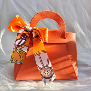 Boîte cadeau en cuir PU – Couleur Orange