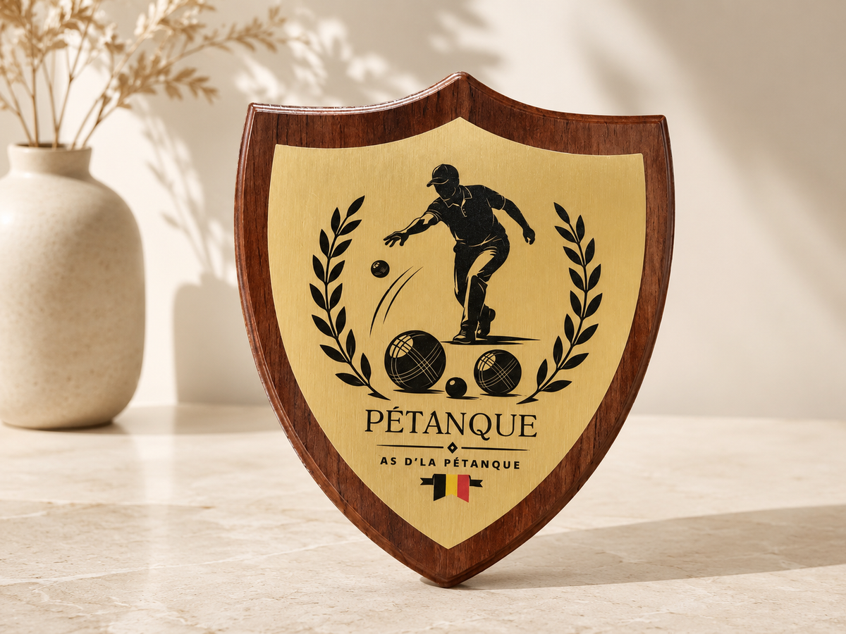 Plaque-Trophée Badge Personnalisée