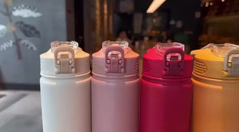 💦 Tyeso 318 Gourde avec paille – Gourde sportive en acier inoxydable avec paille